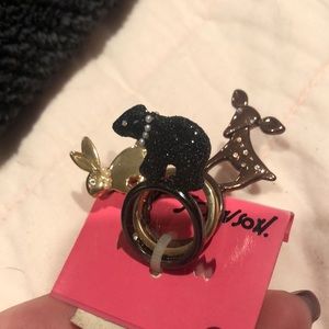 Betsy Johnson 3 piece ring set